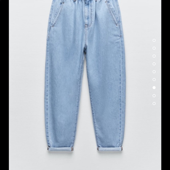Zara Jeans Zara Baggy Paperbag Jeans Poshmark